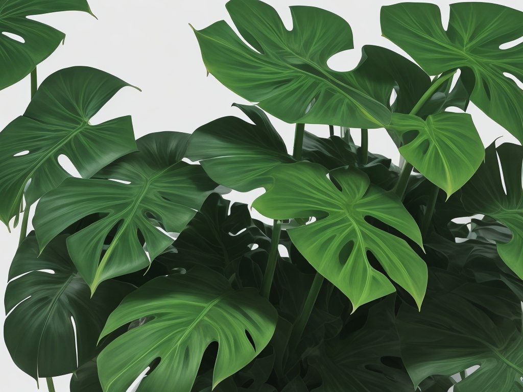Monstera plants thrive