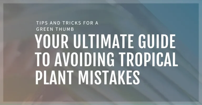 Tropical Plant Mistakes