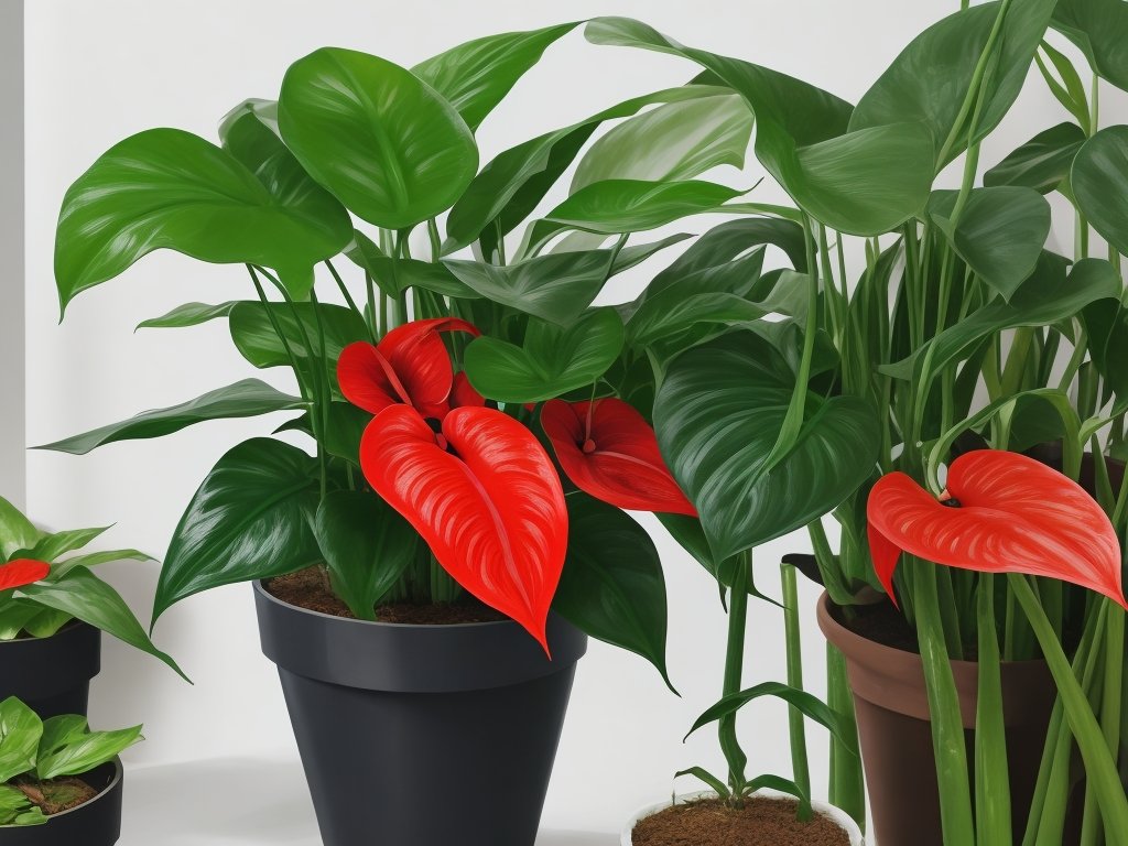 Anthurium pest infestation.