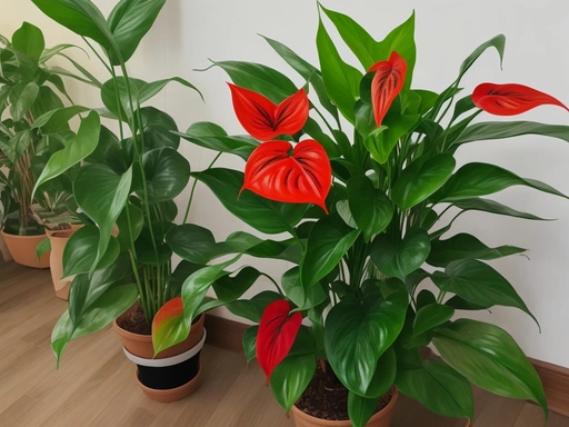 Anthurium plant wilted.