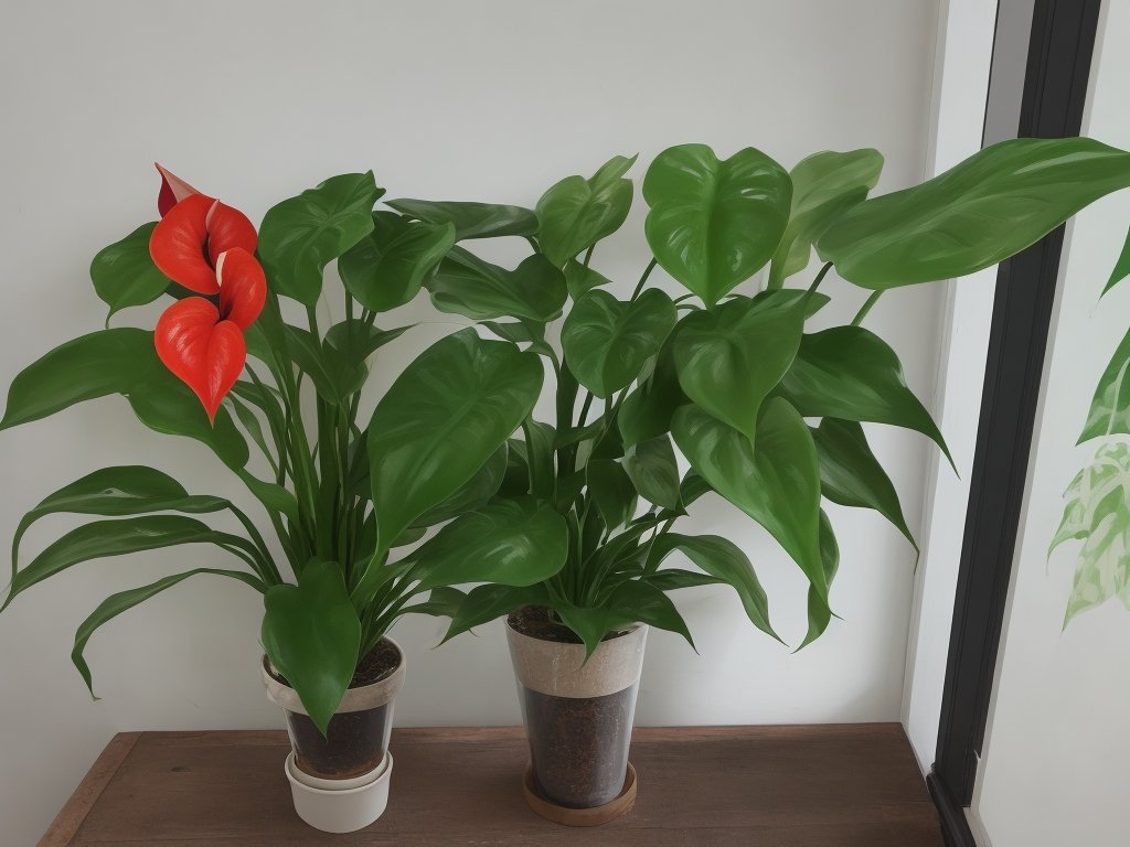 Blooming Anthurium