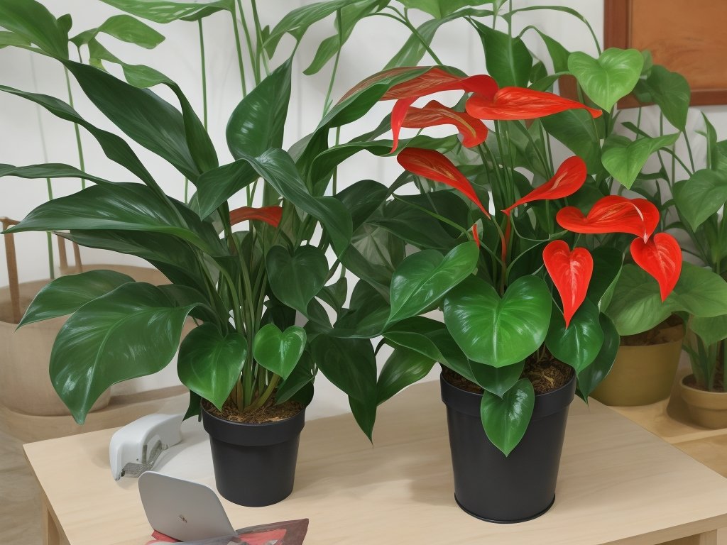 Blooming Anthurium