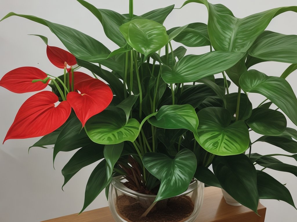 Blooming Anthurium