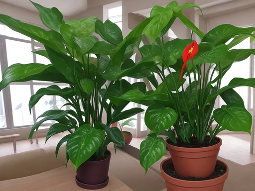 Blooming Anthurium