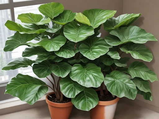 Fiddle-leaf fig potting.