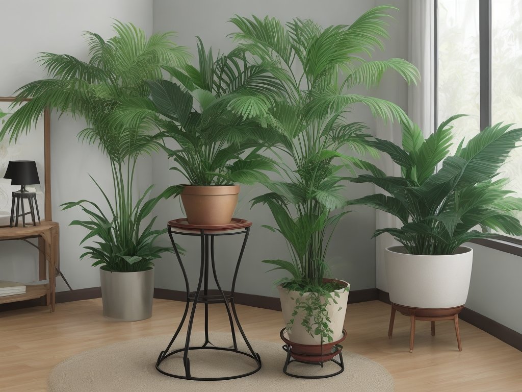 Green foliage.