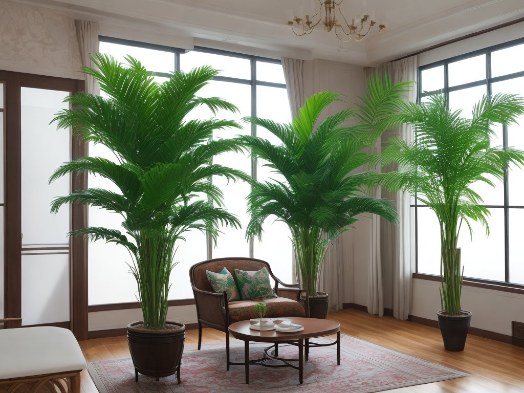 Lush green foliage.