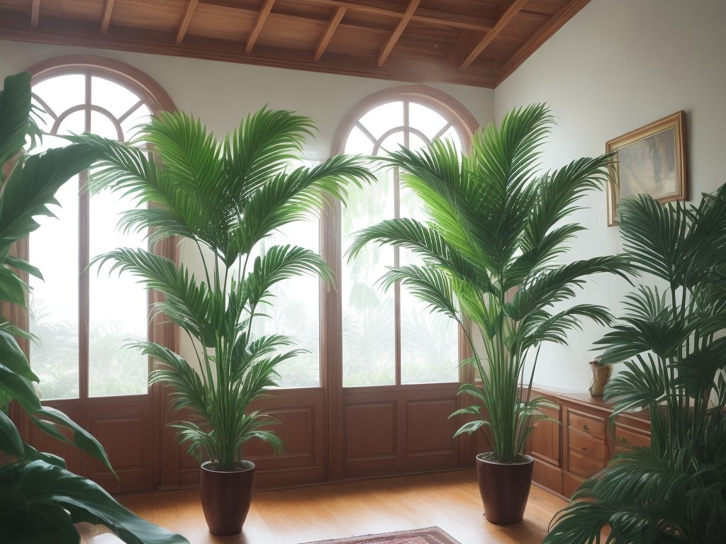 Parlor palm visually soothing