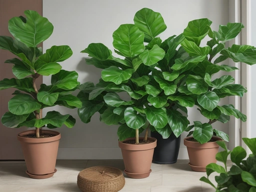 Pruned Fiddle-leaf fig