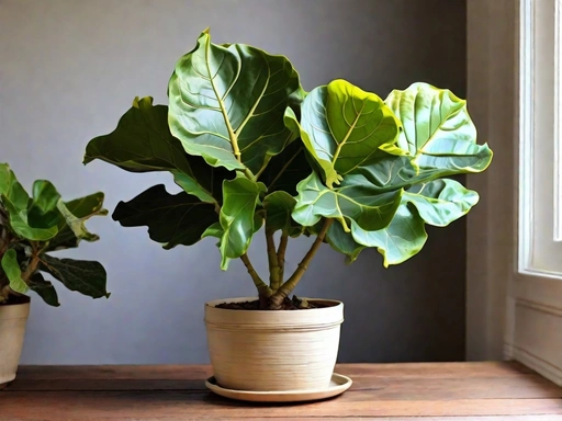 Thriving indoor fig